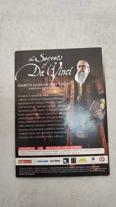 Sekrety Leonarda da Vinci. Zakazany manuskrypt. Gra Pc