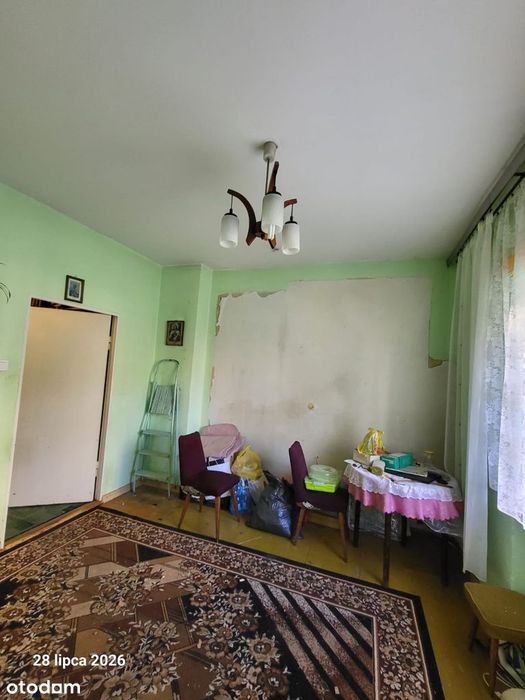 2 pokoje, 39,49 m2, parter, zielona okolica, do remontu
