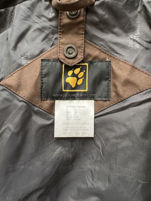 Жіноча парка демісезонна Jack Wolfskin ( оригінал)  шоколадного кольору