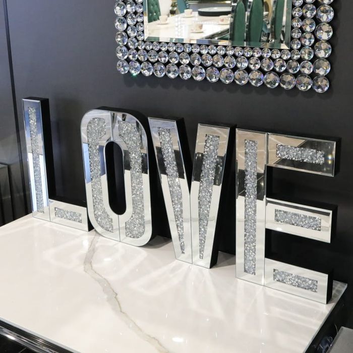 Litery napis glamour LOVE 30x50x5 cm D-0557