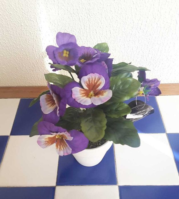 Vaso Decorativo com Flores Artificiais (NOVO!)