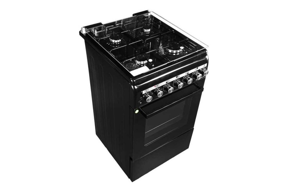 Плита газоелектр. FLG5612MB 50см. чорна  (GRUNHELM)