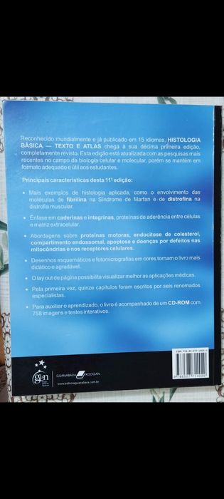 Livro "Histologia Básica" de Junqueiro e Carneiro64297689820931121