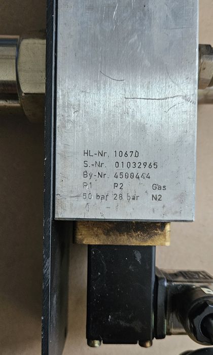 Zawór do tlenu i azotu używane