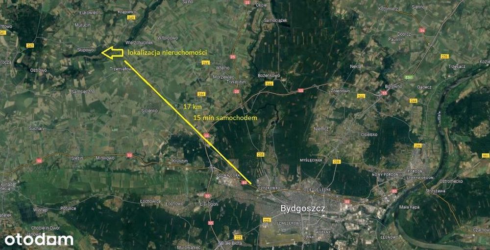Działka budowlana 3004 m2 - blisko jeziora