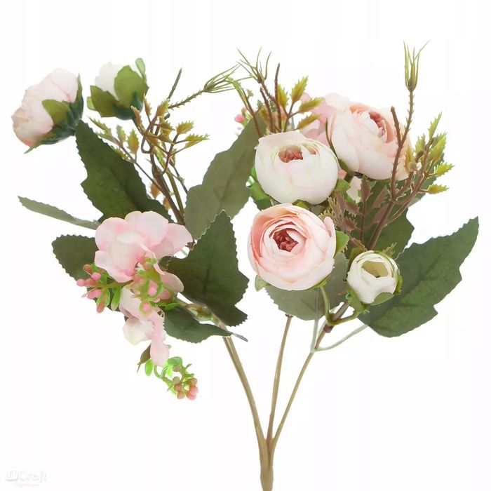 BUKIET KAMELII 29cm PUDROWY RÓŻ. DpCraft. Nowy Produkt