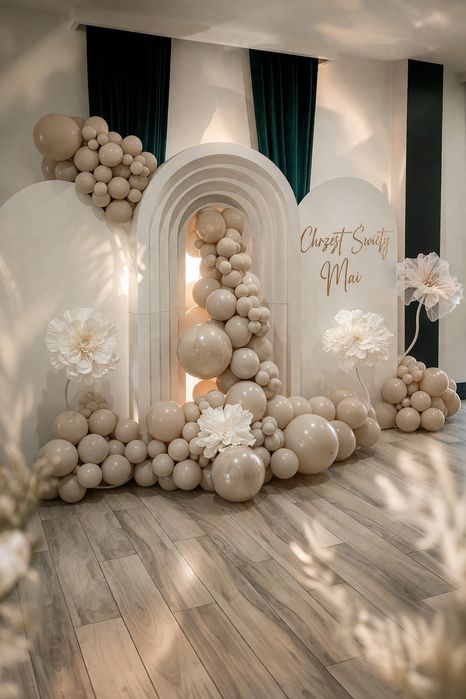 Ścianki balonowe ścianki do zdjęć PIERWSZA KOMUNIA ŚWIĘTA, chrzest