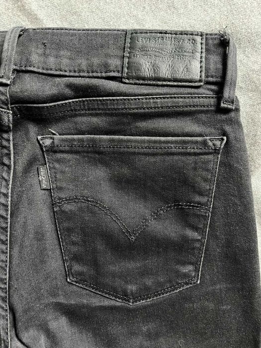 Levi's 710 super skinny czarne jeansy