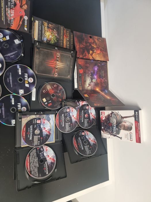Zestaw Gier, fifa 18 wiedzmin diablo hitman 2 Wrc tekken brydż