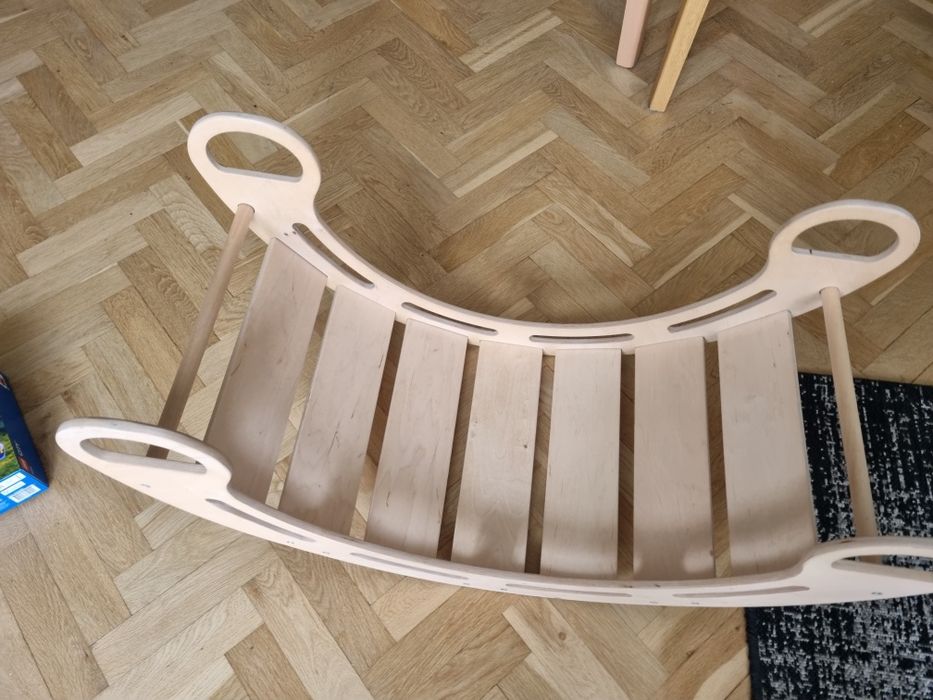Bujak montessori drewniany z poduszka 85 cm