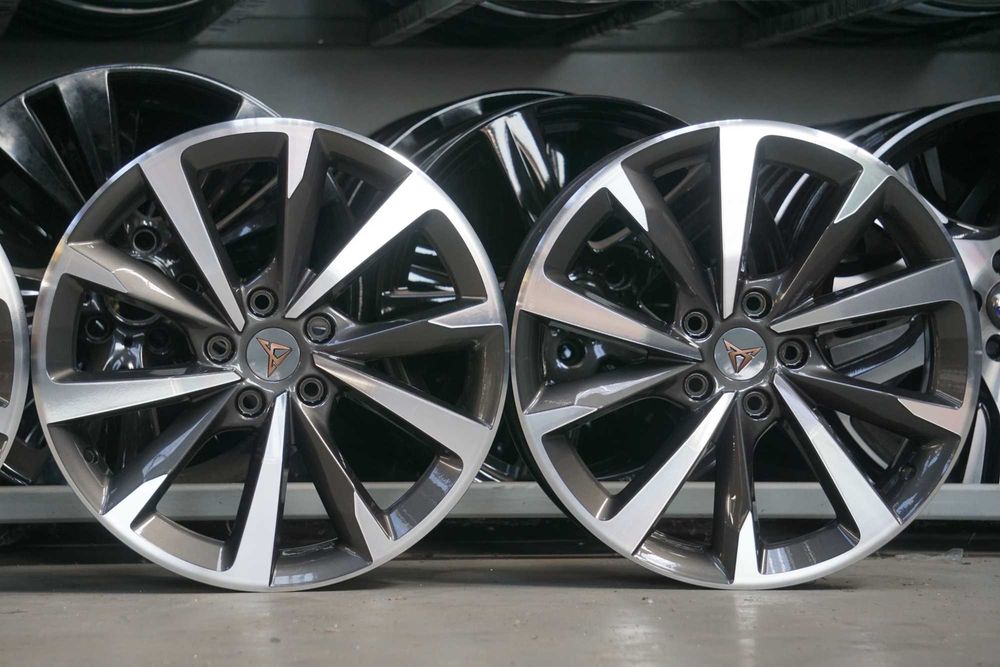 Alufelgi Seat Leon Cupra 5x112 7,5Jx18 et46 cb57,1mm grafit cnc polysk