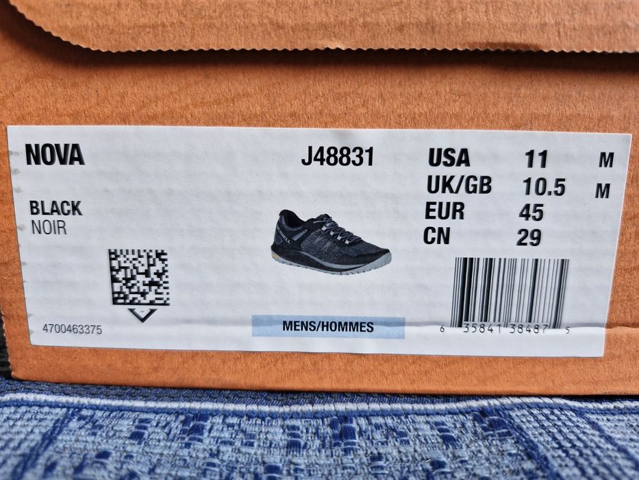 Buty do biegów w terenie Merrell Nova czarne rozm. 45, model J48831