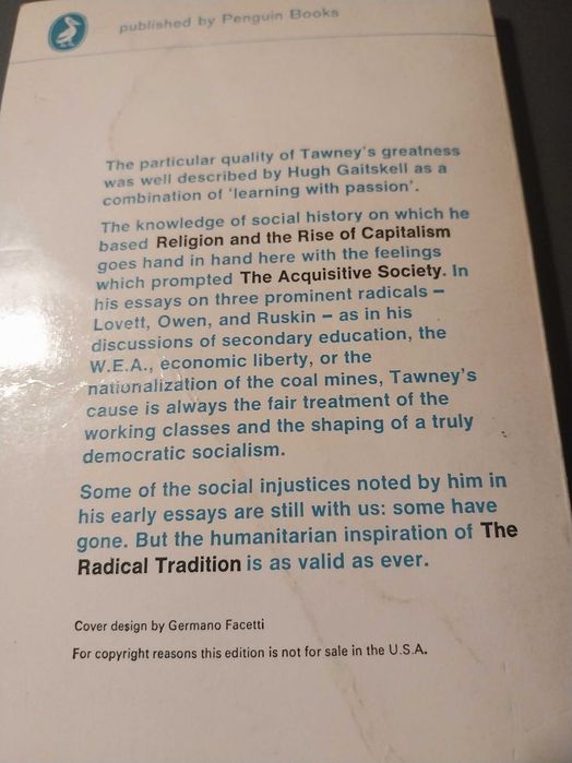 The radical tradition -livro