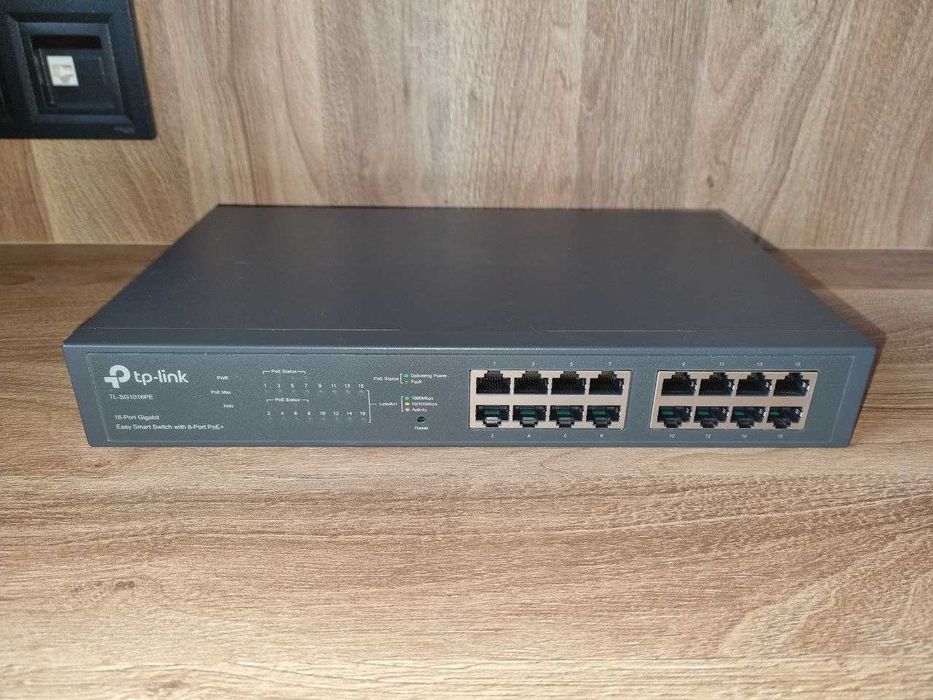 Новий світч switch комутатор мережевий TP-Link TL-SG1016PE
