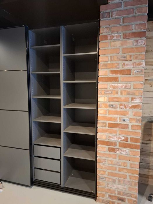 Szafa IKEA PAX – duży zestaw, ciemny szary jak nowa – Kraków