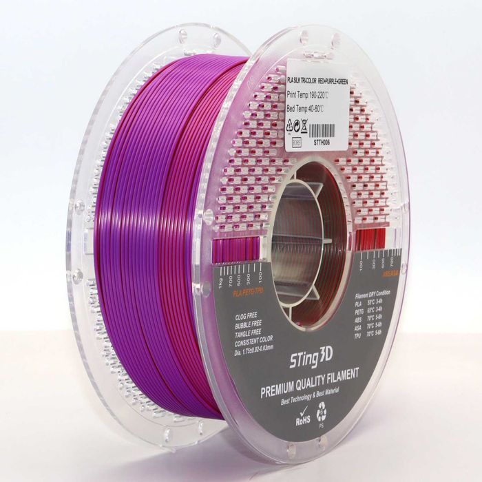 PLA Silk Tri-Color Sting 3D