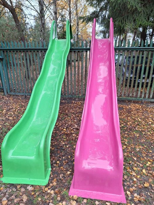 Zjeżdżalnia fala 4,5 m laminat  beżowa biała Paleta Ral ślizg