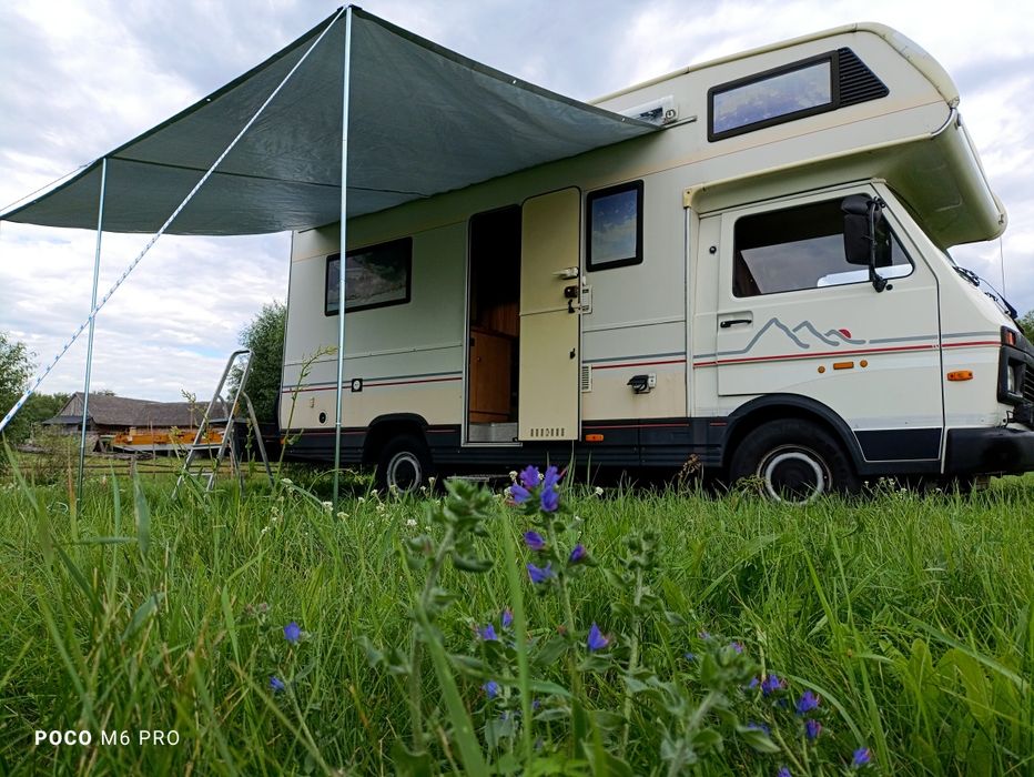 Markiza daszek 4x2.5m tarp do przyczepy kempingowej hobby kedra kamper