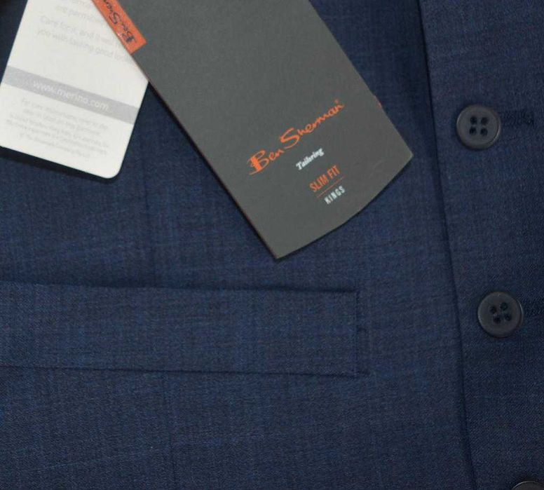 Elegancka, wełniana kamizelka garniturowa Ben Sherman 48