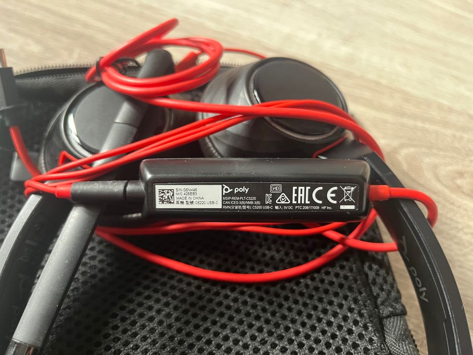 HP / Poly Blackwire C5220 USB-C – słuchawki przewodowe z mikrofonem