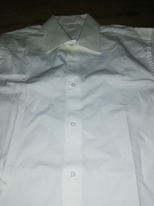 Camisa branca lisa masculina - nova