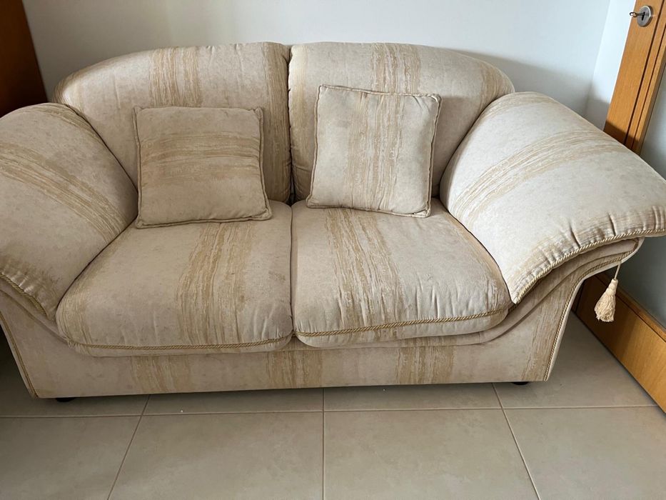 Sofa branco tecido alcantara