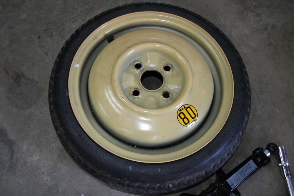 Koło Zapasowe Dojazdówka 14" 4x100 Mazda 323 Lewarek Klucz Do kół VW