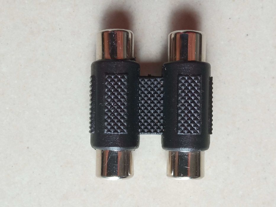 Adapter złącze złączka 2xRCA RCA podówójny gniazdko gniazdko