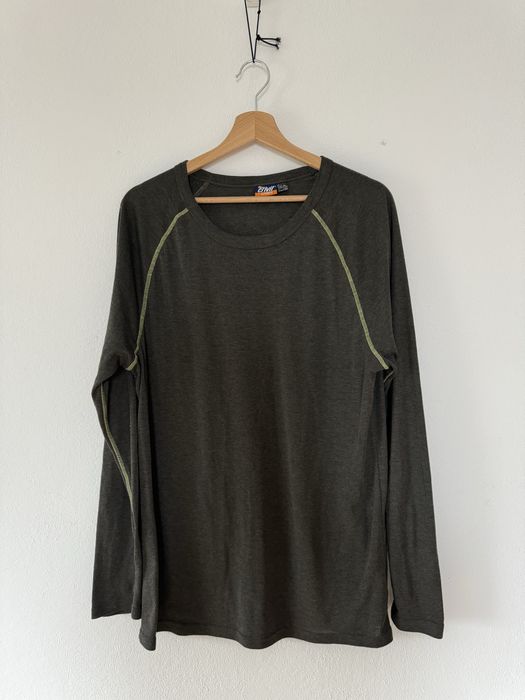 Męski Longsleeve sportowy XL szary techniczny bieganie siłownia