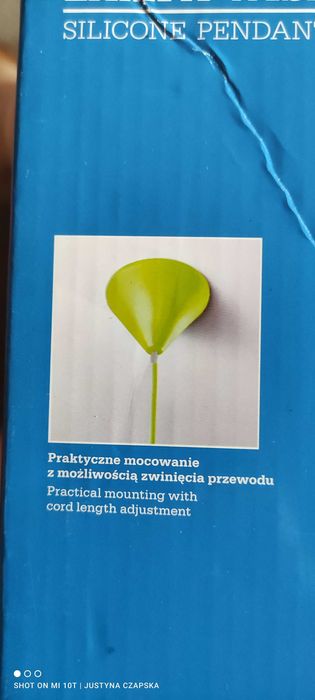 Różowa silikonowa lampa wisząca- nowa