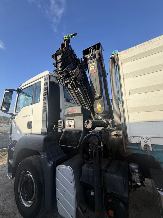 Man TGS480 com grua de 22M e bascula
