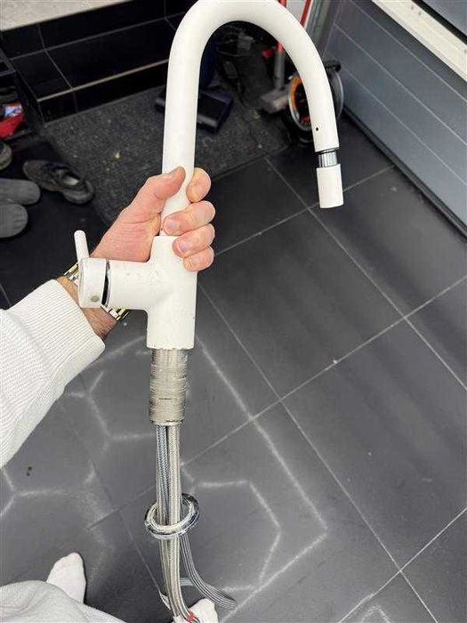 Bateria Kuchenna FRANKE Lina 115.0626.081 Biały polarny z wyciąganą