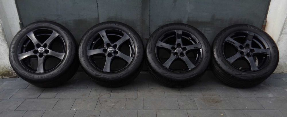 Czarne alufelgi BORBET 16 cali 5x105 Opel Astra J K, Chevrolet + opony