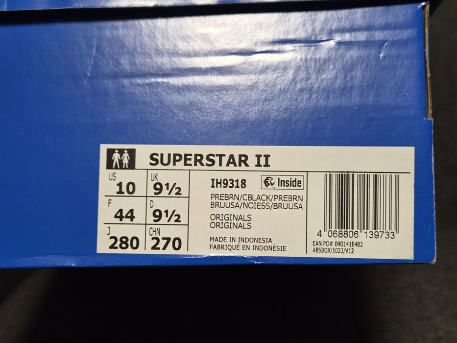 Adidas  superstar  roz.44