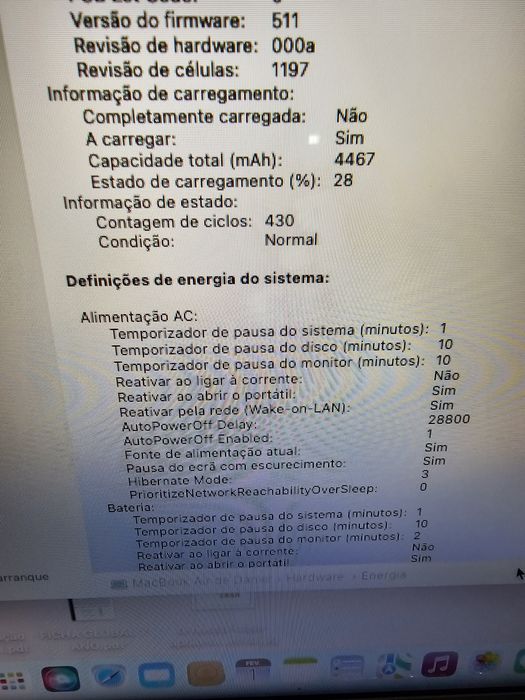 MacBook Air 11” (Início 2015) – Totalmente funcional + carregador orig