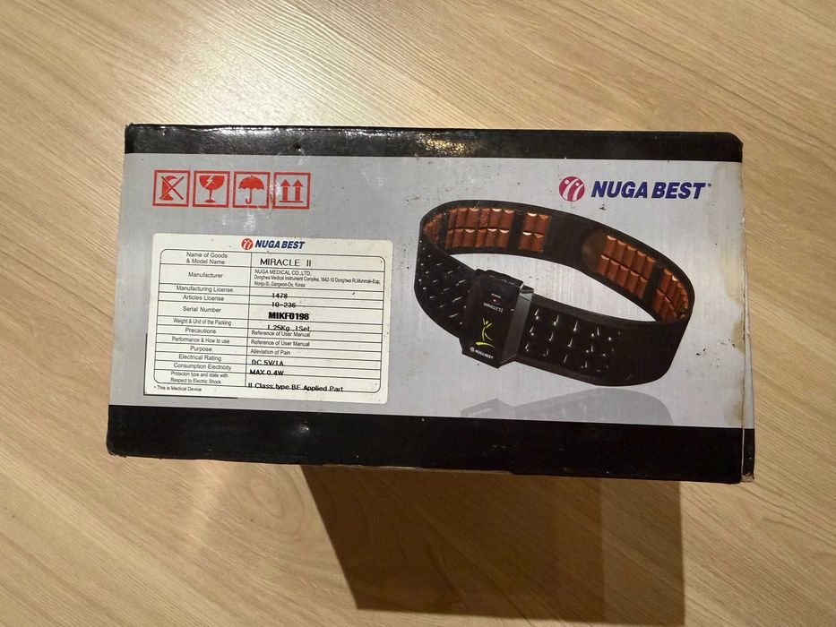 Turmalinowy pas masażer Nuga Best Miracle 2