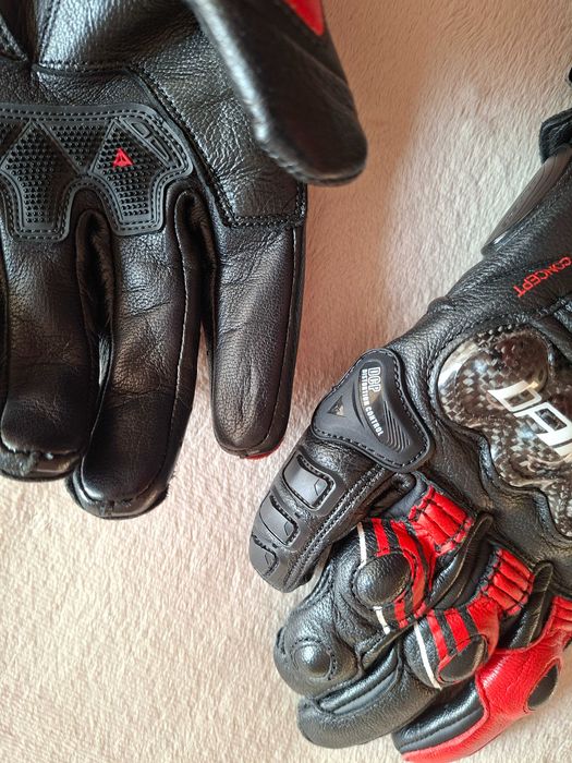 Luvas Mota Dainese Druid 4 Black/Lava-Red / White -ORIGINAIS