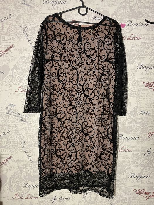 Елегантна сукня з мереживом | Розмір 48