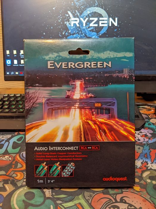 Міжблоковий кабель AudioQuest Evergreen RCA/RCA 1m