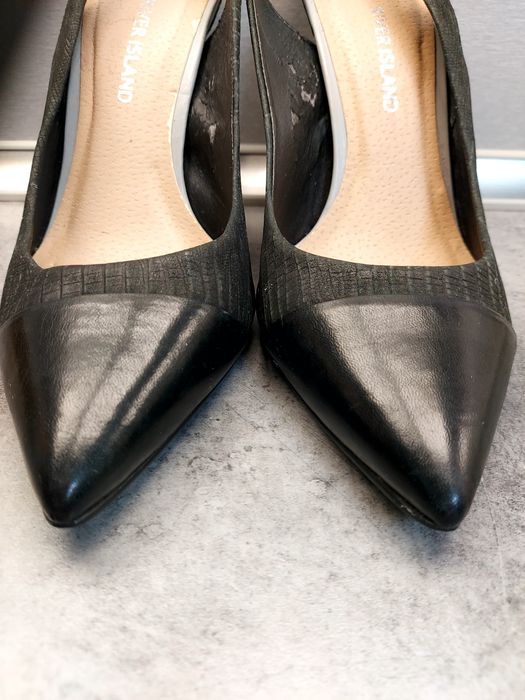 River Island szpilki roz.40 skóra naturalna , buty na obcasie