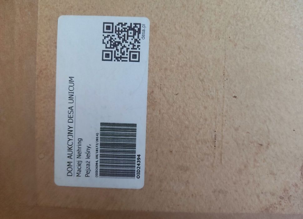 Maciej Nehring. Pejzaż leśny. Akwarela.