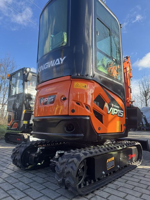 Nowa Koparka Dwusekcyjna VIP15 Ogrzewana KABINA 1700kg SV15 + 3 Łyżki