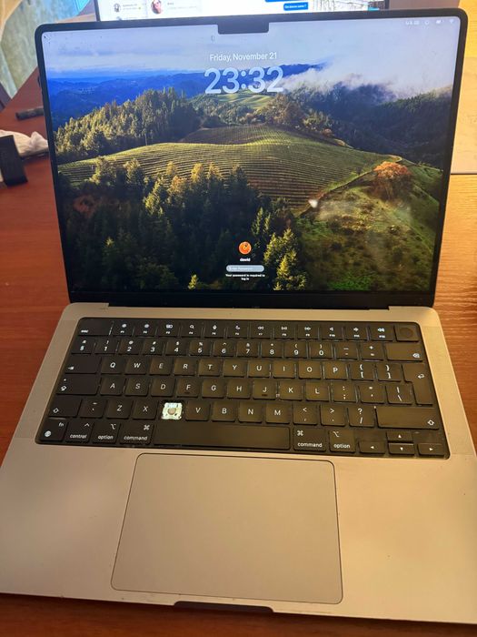 MacBook Pro 14, 2021, M1 Pro, 16GB - brak jednego klawisza