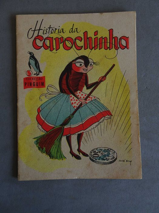 Antigo livro infantil - História da Carochinha nº 5 - Colecção Pinguim