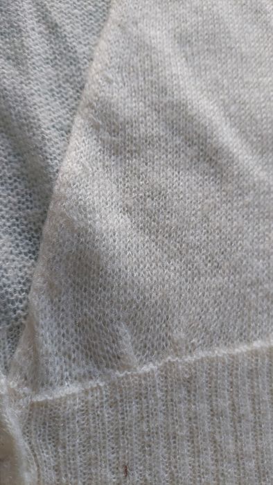 Kamizelka z moherem bezrękawnik kremowy r.S/M