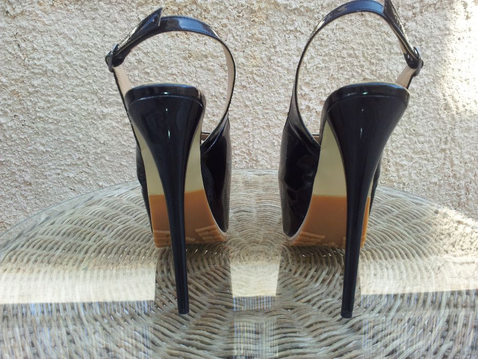 Buty, sandały na platformie Giamarco Lorenzi Couture 15cm.