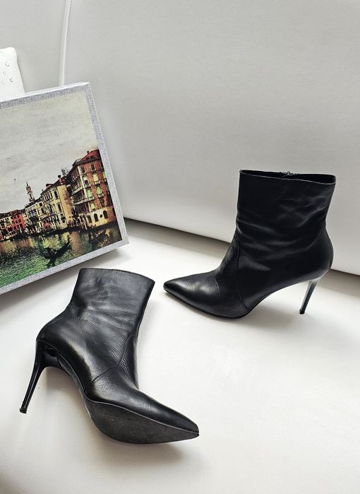 Venezia botki skóra roz 40