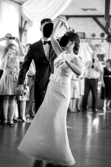 Suknia Ślubna Klasyczna Prosta dla 156cm wzrostu