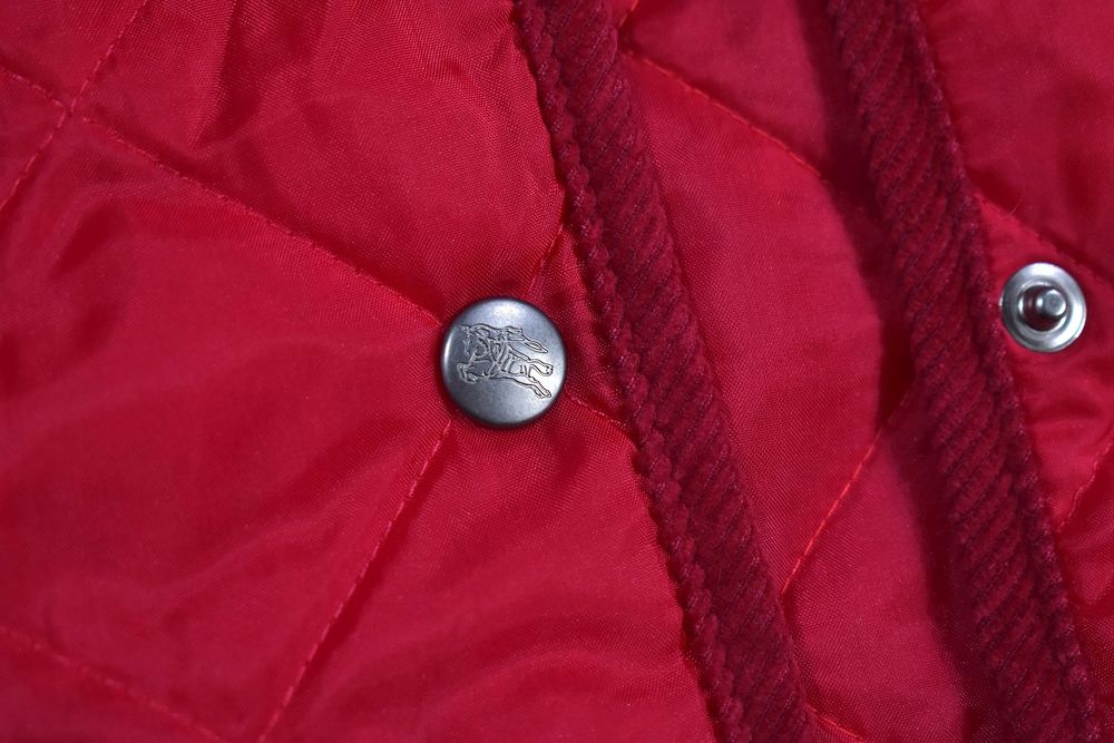 Burberrys Pikowana Kamizelka Vintage Czerwona / Xl