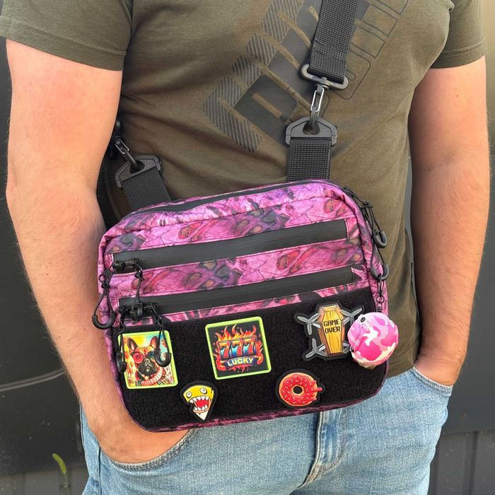 Женская сумка через плечо кросс боди / тактическая сумка мессенджер